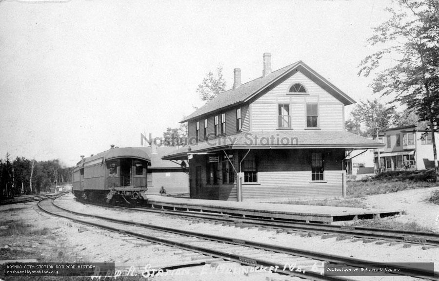 Postcard: Bangor & Aroostook Station, East Millinocket, Maine